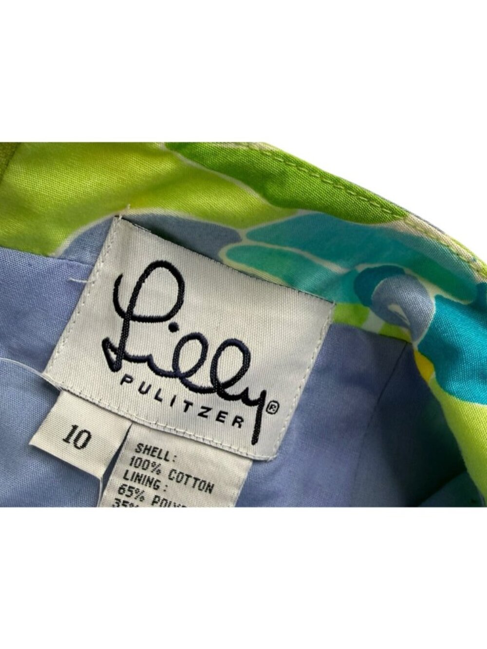 Lilly Pulitzer Vintage Green Toucan Bird Strapless Dress Size 10 L0968 - Picture 5 of 8